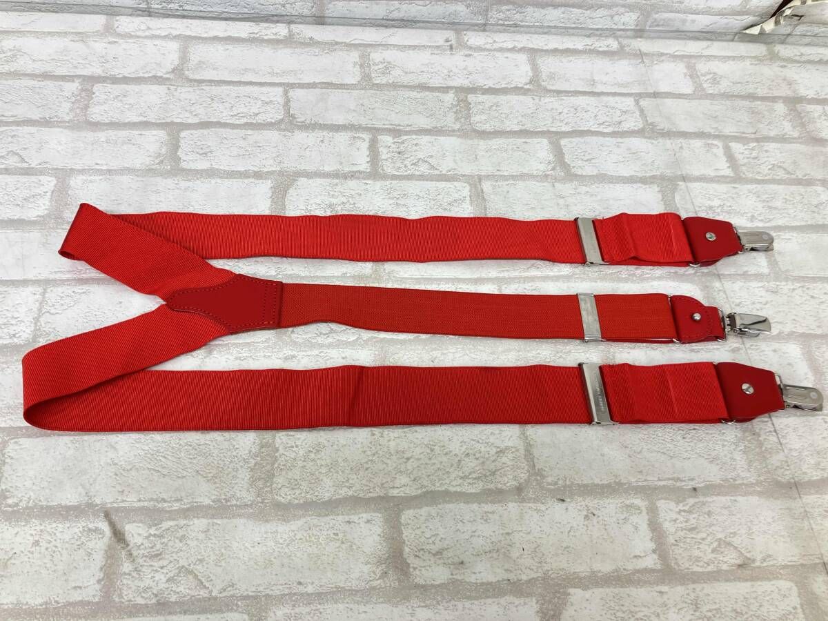 ALBERT THURSTON アルバート サーストン サスペンダー レッド イングランド製
