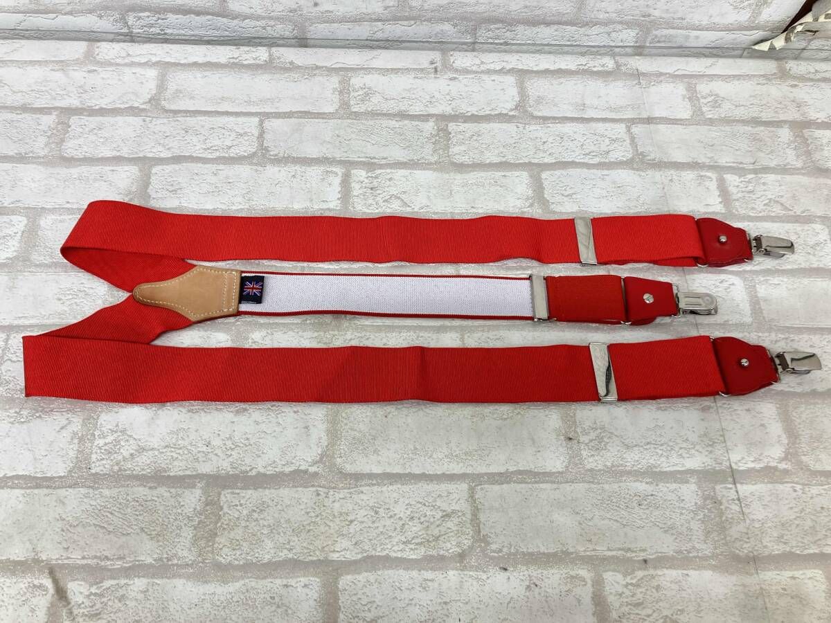 THURSTON アルバート サーストン サスペンダー レッド イングランド製