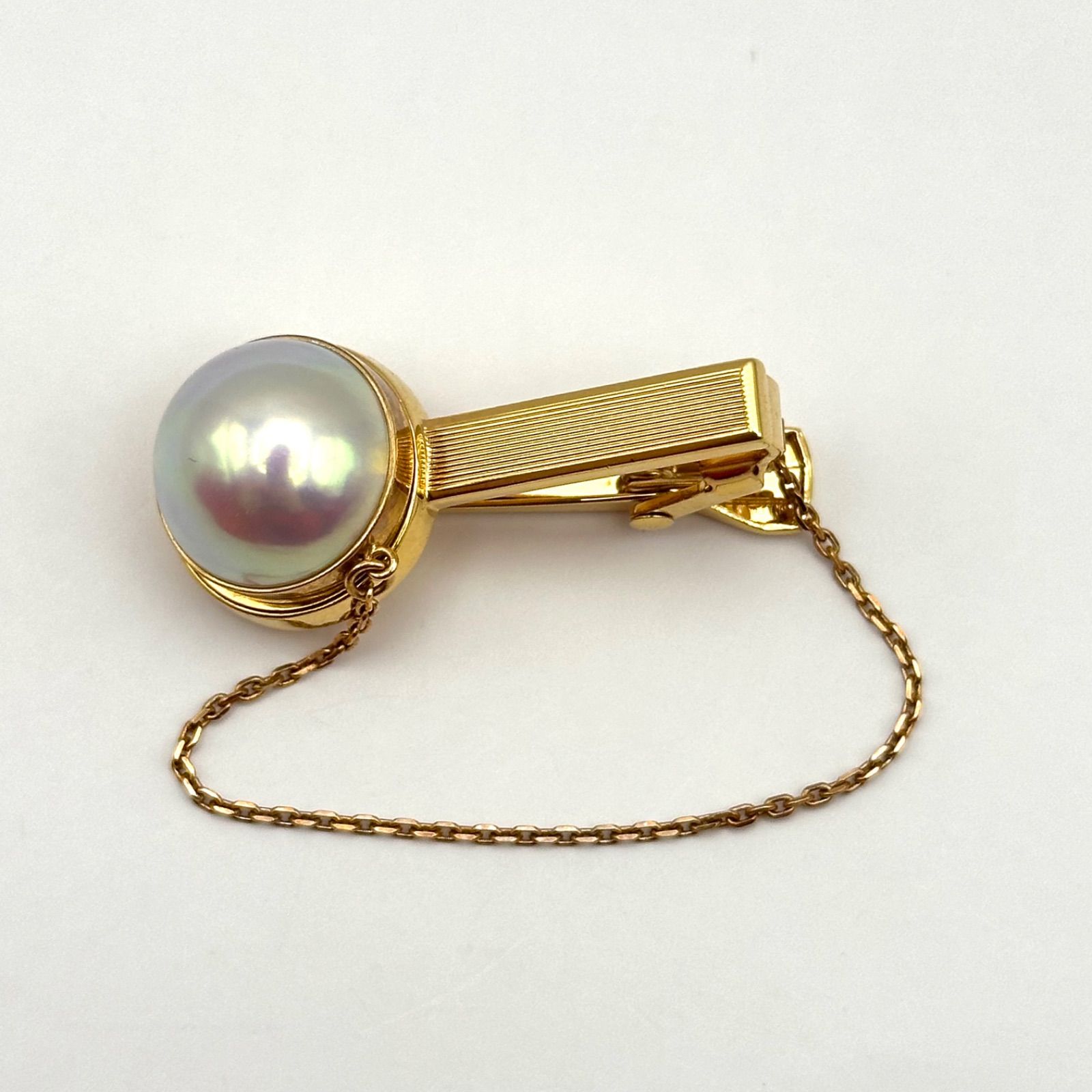 美品】TASAKI 田崎真珠 K18 ネクタイピン マベパール ゴールドカラー