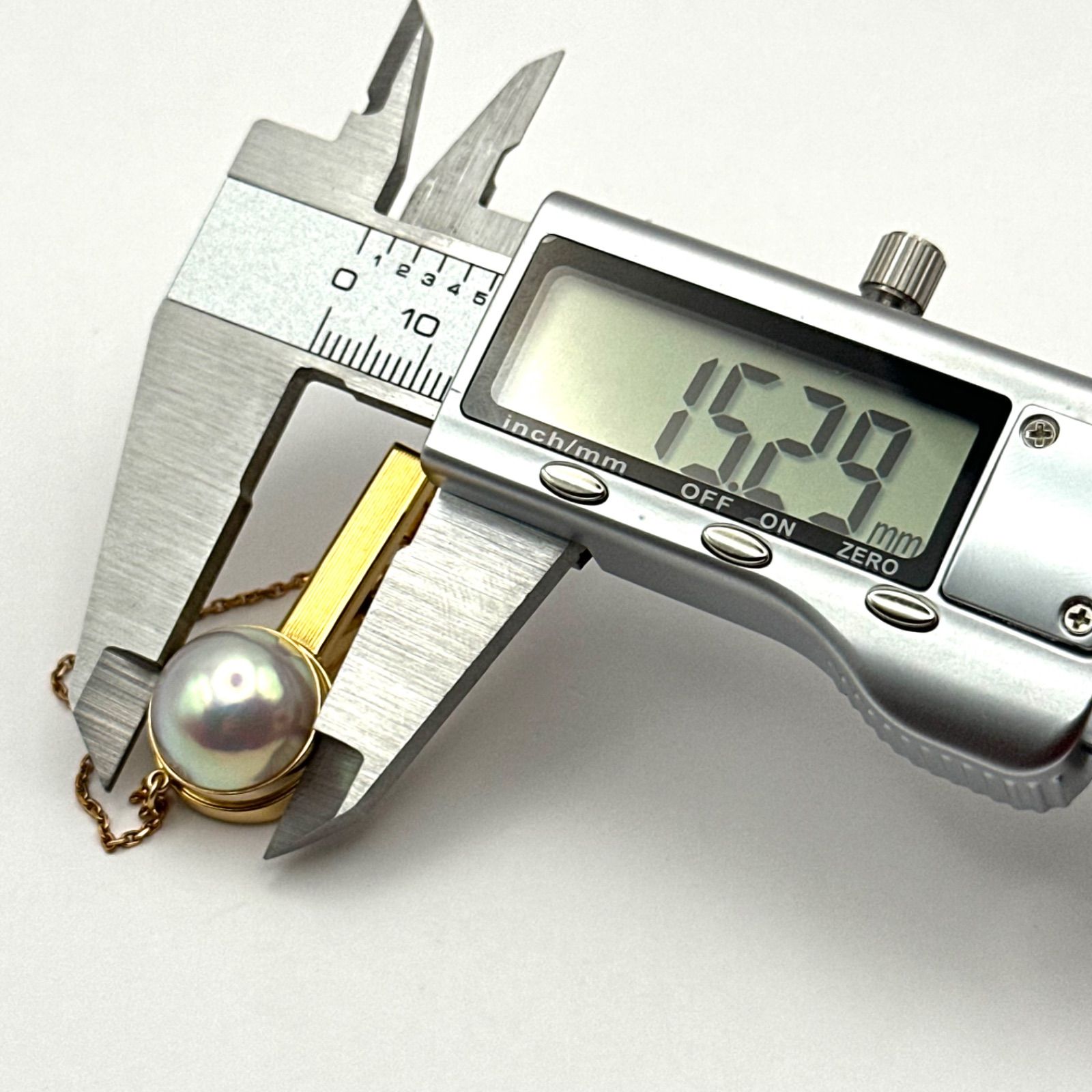 美品】TASAKI 田崎真珠 K18 ネクタイピン マベパール ゴールドカラー