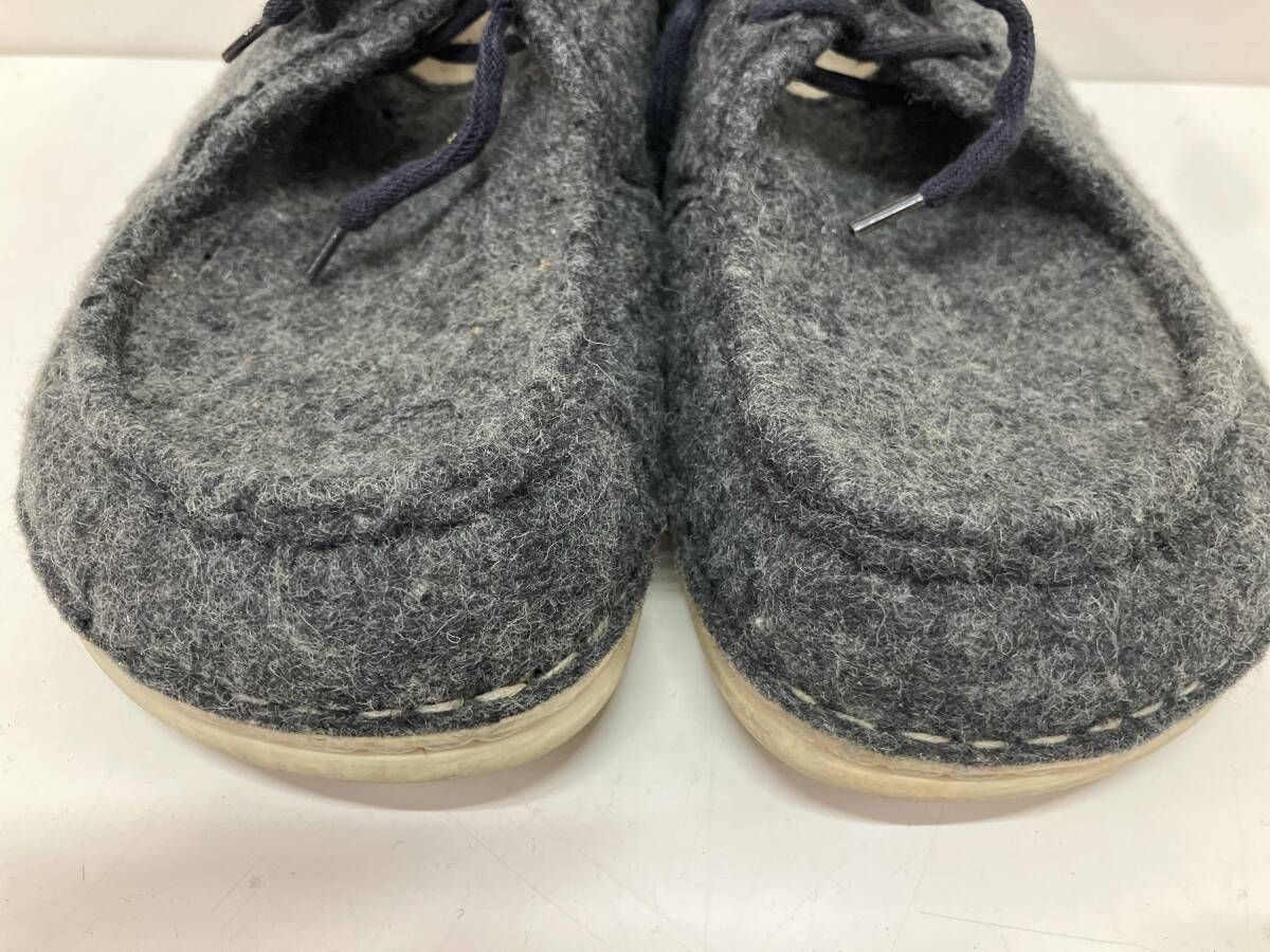BIRKEN STOCK ビルケンシュトック パサデナ デッキシューズ モカシン スリッポン フェルト ウール グレー 26 5 cm