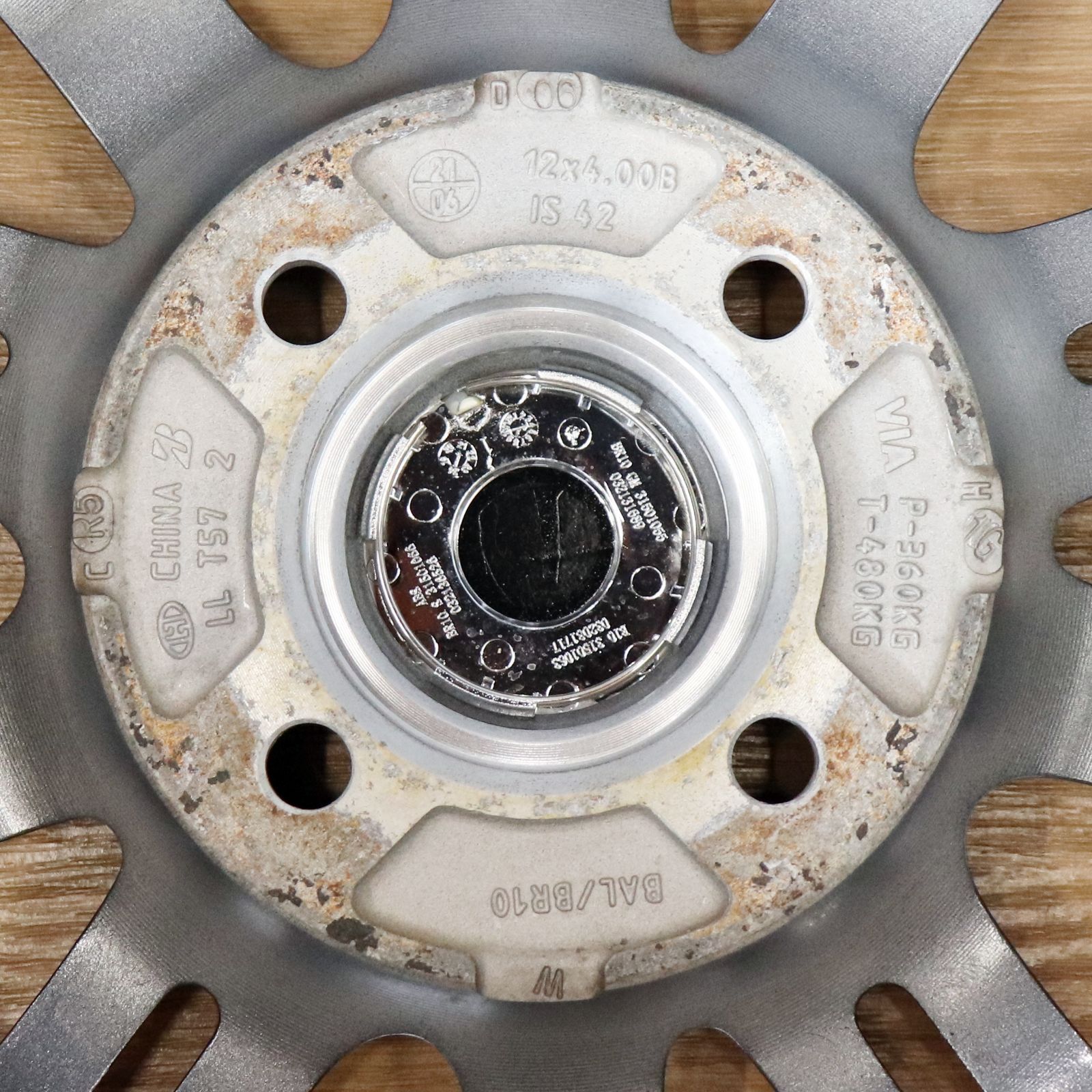  新潟発 ブリヂストン アルミホイール BR 10 12インチ 4本セット バルミナ ガンメタ 自動車 軽トラック 商用車 BRIDGESTONE 12インチ以下 ホイール