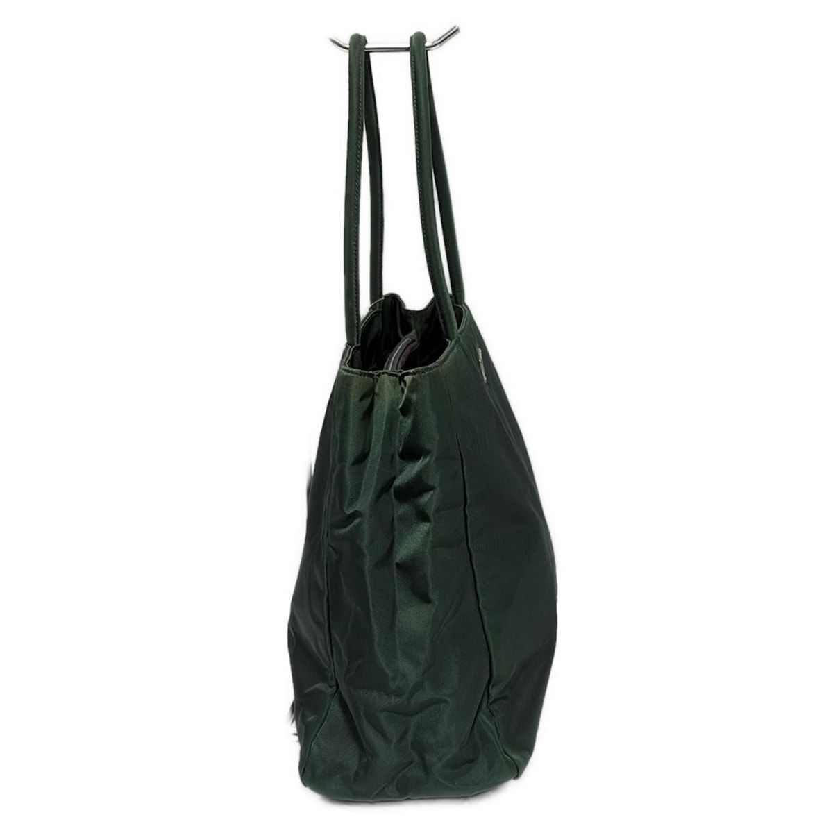 PRADA(プラダ) トートバッグ - ダークグリーン - メルカリ