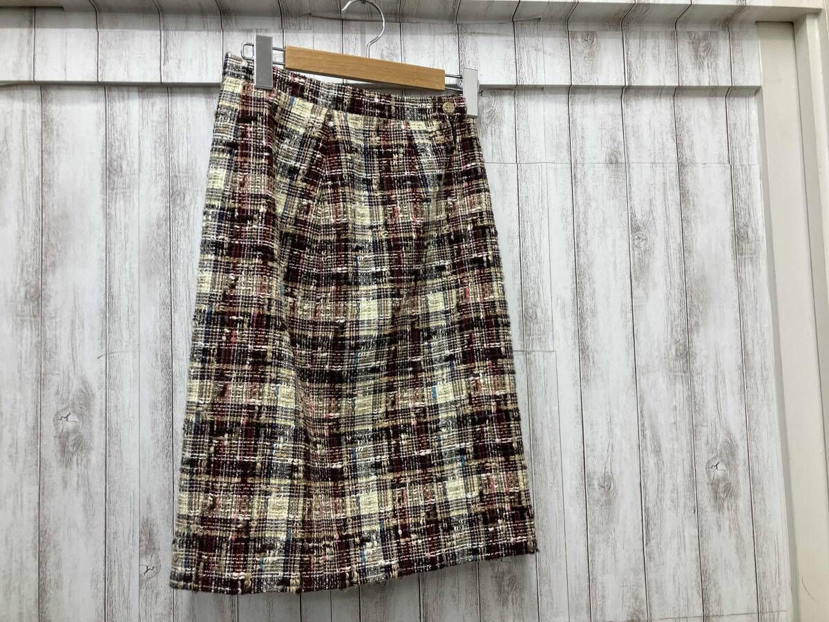 CHANEL P32374 ツイードスカート マルチ シャネル