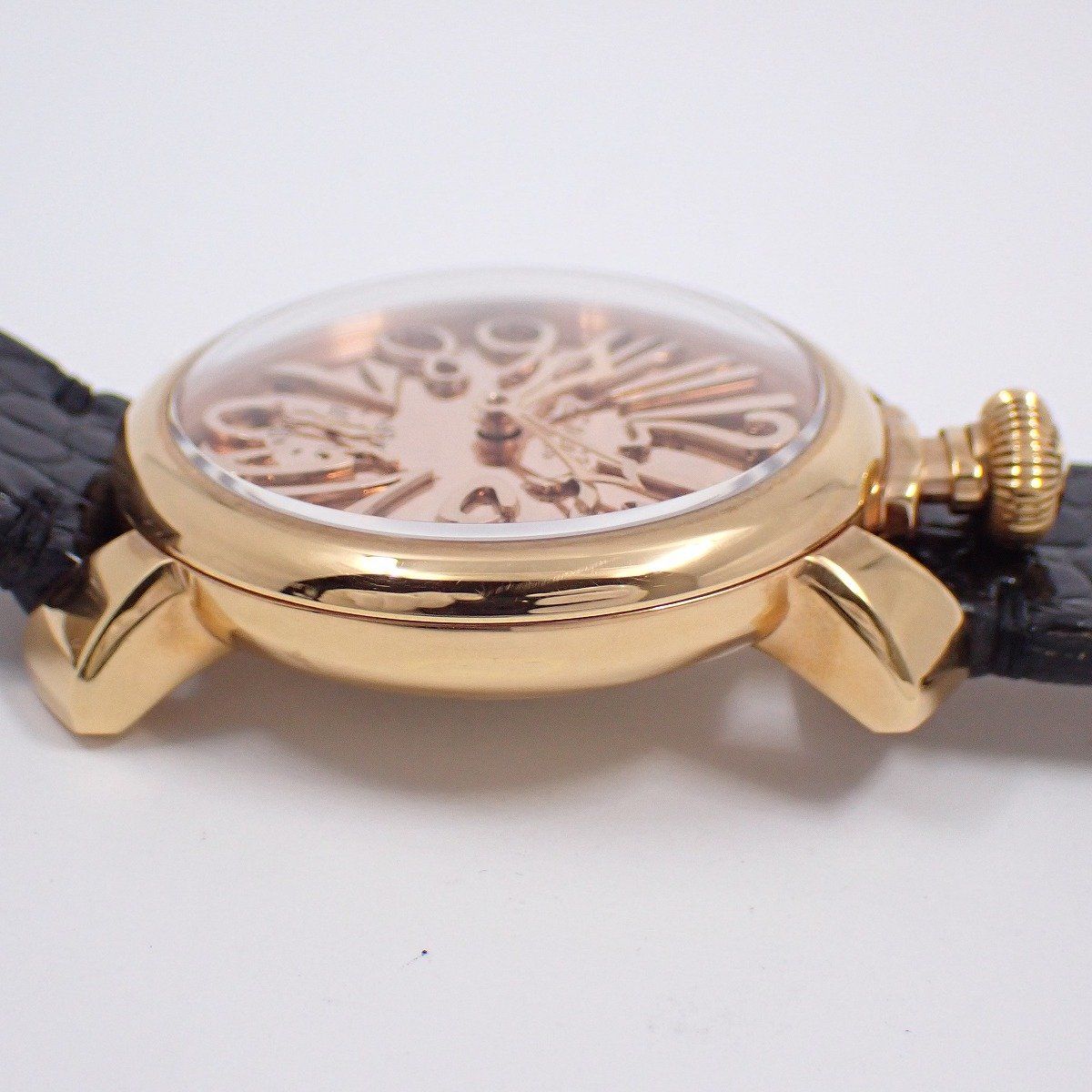 ガガミラノ マニュアーレ48 ミラー 500本限定 手巻き メンズ 腕時計