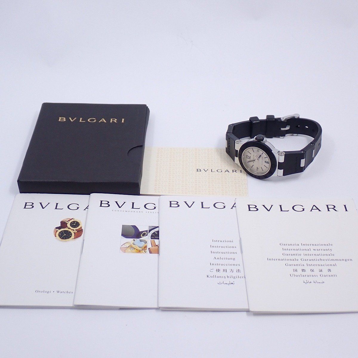 訳あり品】ブルガリ アルミニウム クォーツ レディース 腕時計