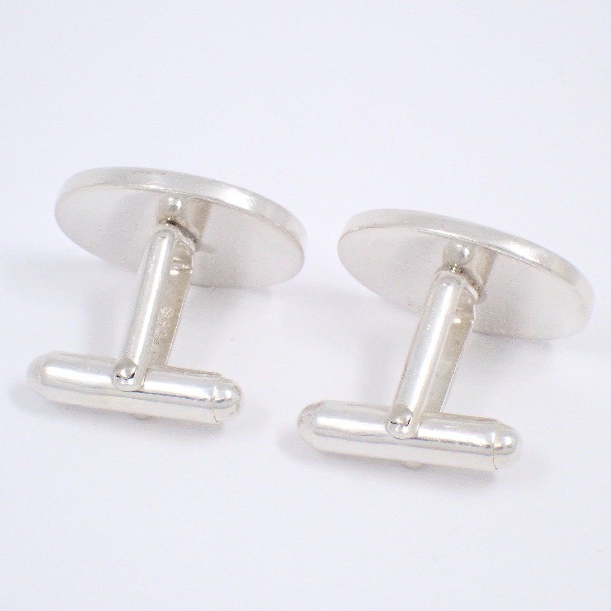 TIFFANY＆Co. ティファニー オーバル ストライプ カフス カフリンクス
