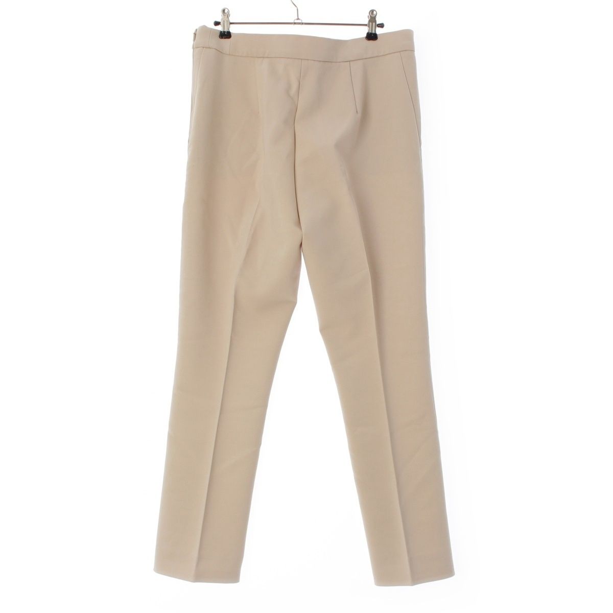 マックスマーラ 25年 ウール NEPETA センター プレス スラックス パンツ ボトムス ベージュ JP 42