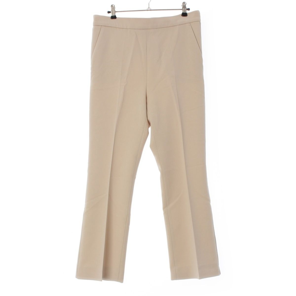マックスマーラ 25年 ウール NEPETA センター プレス スラックス パンツ ボトムス ベージュ JP 42
