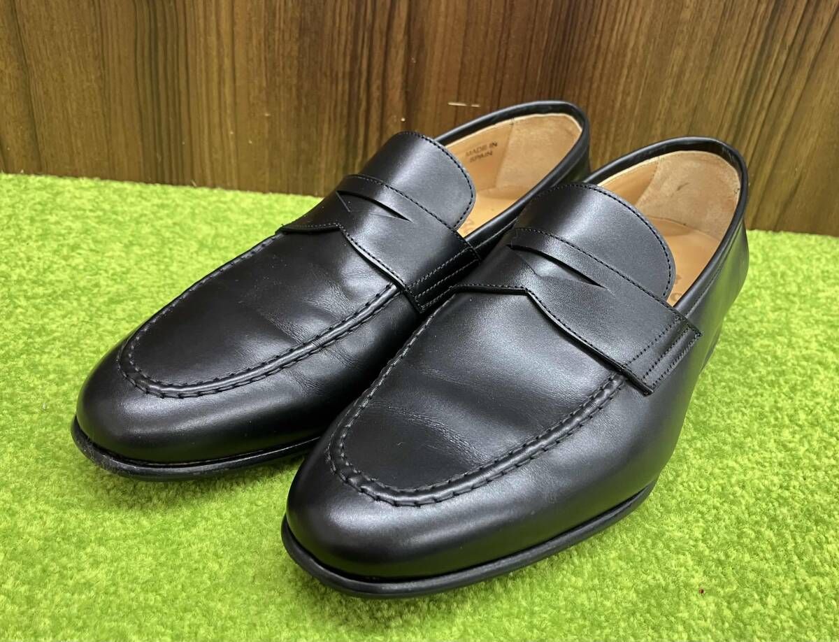 Berwick バーウィック バーウィック1707 コインローファー サイズ39 24 5 cm レザー スペイン ブラック ドレスシューズ 箱 収納袋付 靴