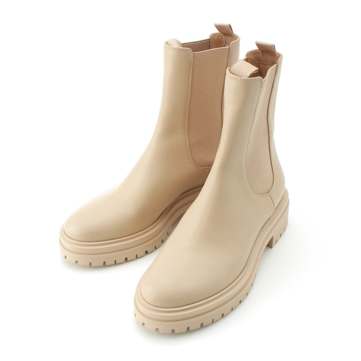 ジャンヴィトロッシ CHESTER CALF カーフ レザー ブーツ シューズ サイドゴア ピンクベージュ 37