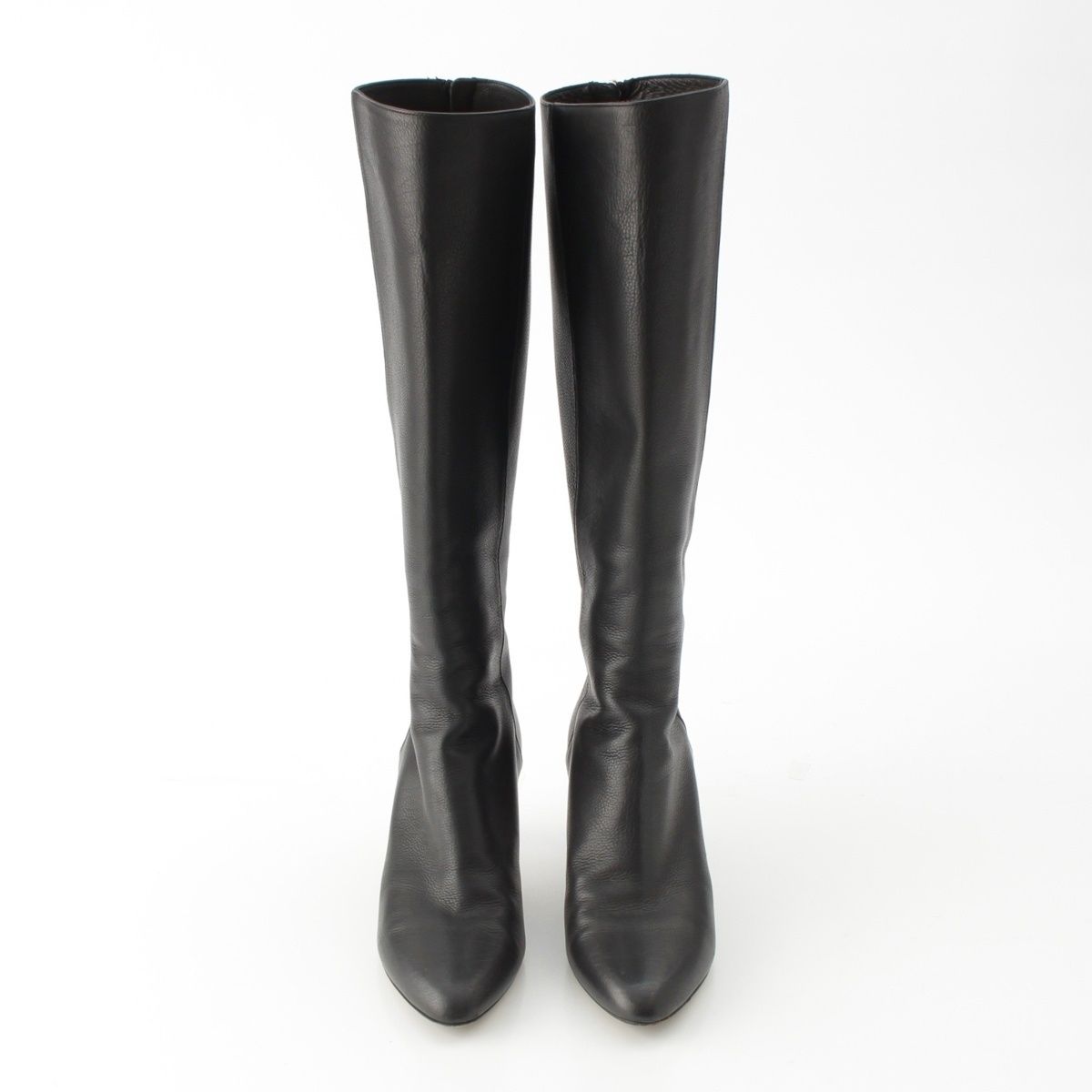 ジミーチュウ レザー ロング ブーツ ブラック 36.5