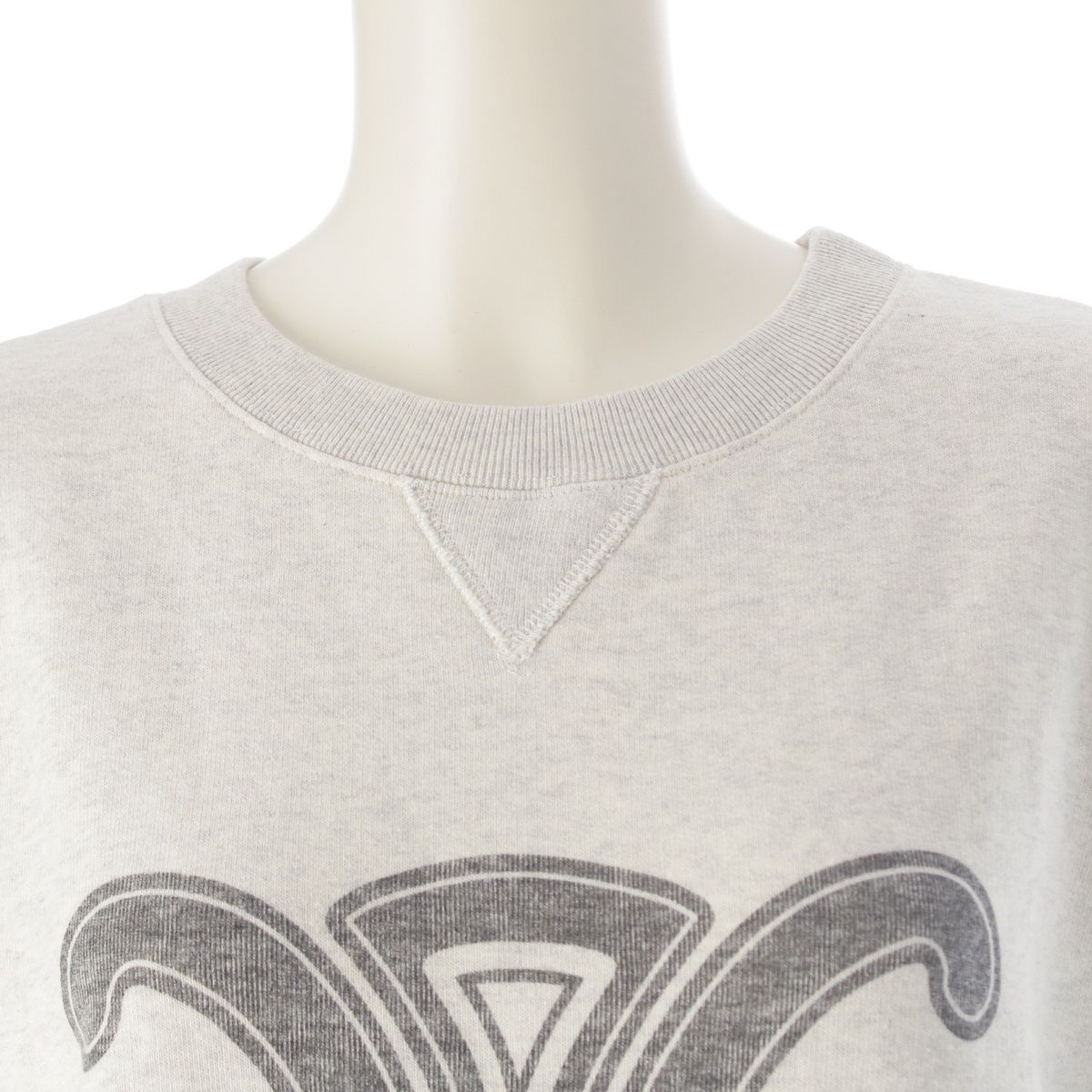 セリーヌ 22AW コットン トリオンフ ロゴプリント スウェット