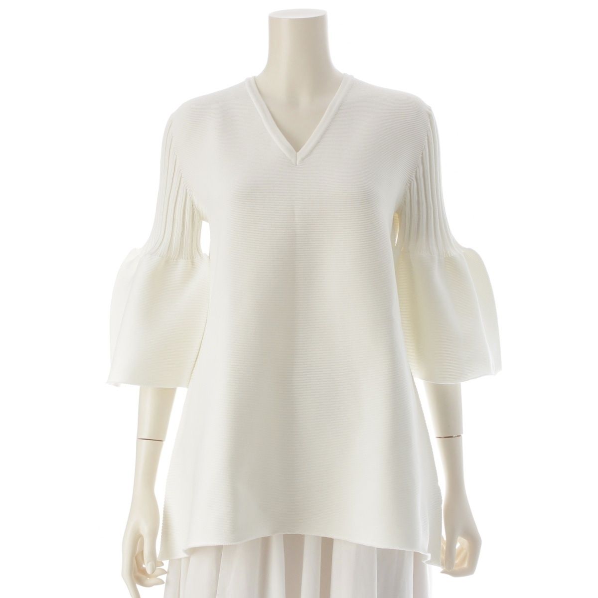 シーエフシーエル pottery top7 ポリエステル Vネック トップス 長袖 CF005KN036 ホワイト F【】