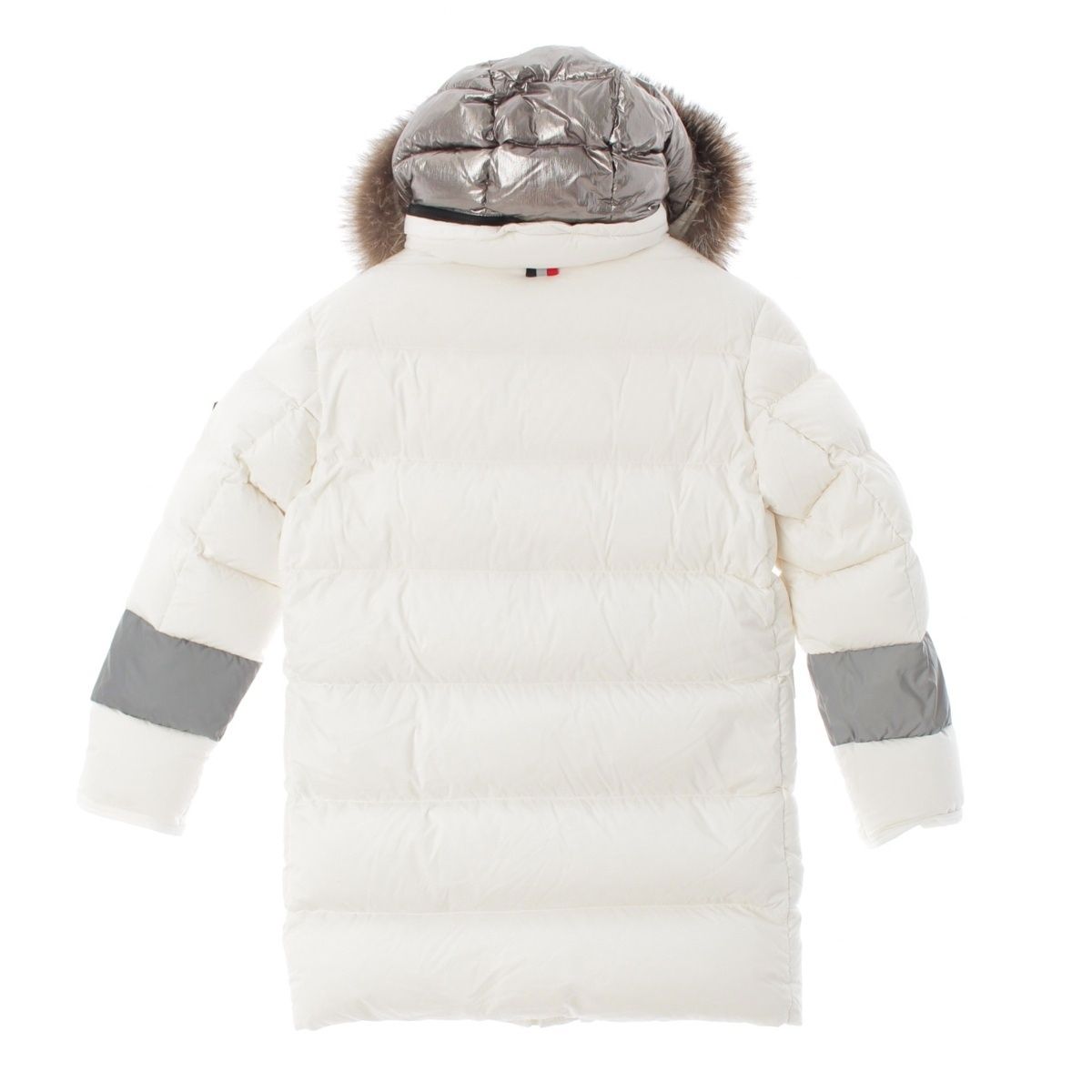 モンクレール 20年 FLOB ファー フーデット ダウンジャケット アウター ホワイト 12 anni 152 cm