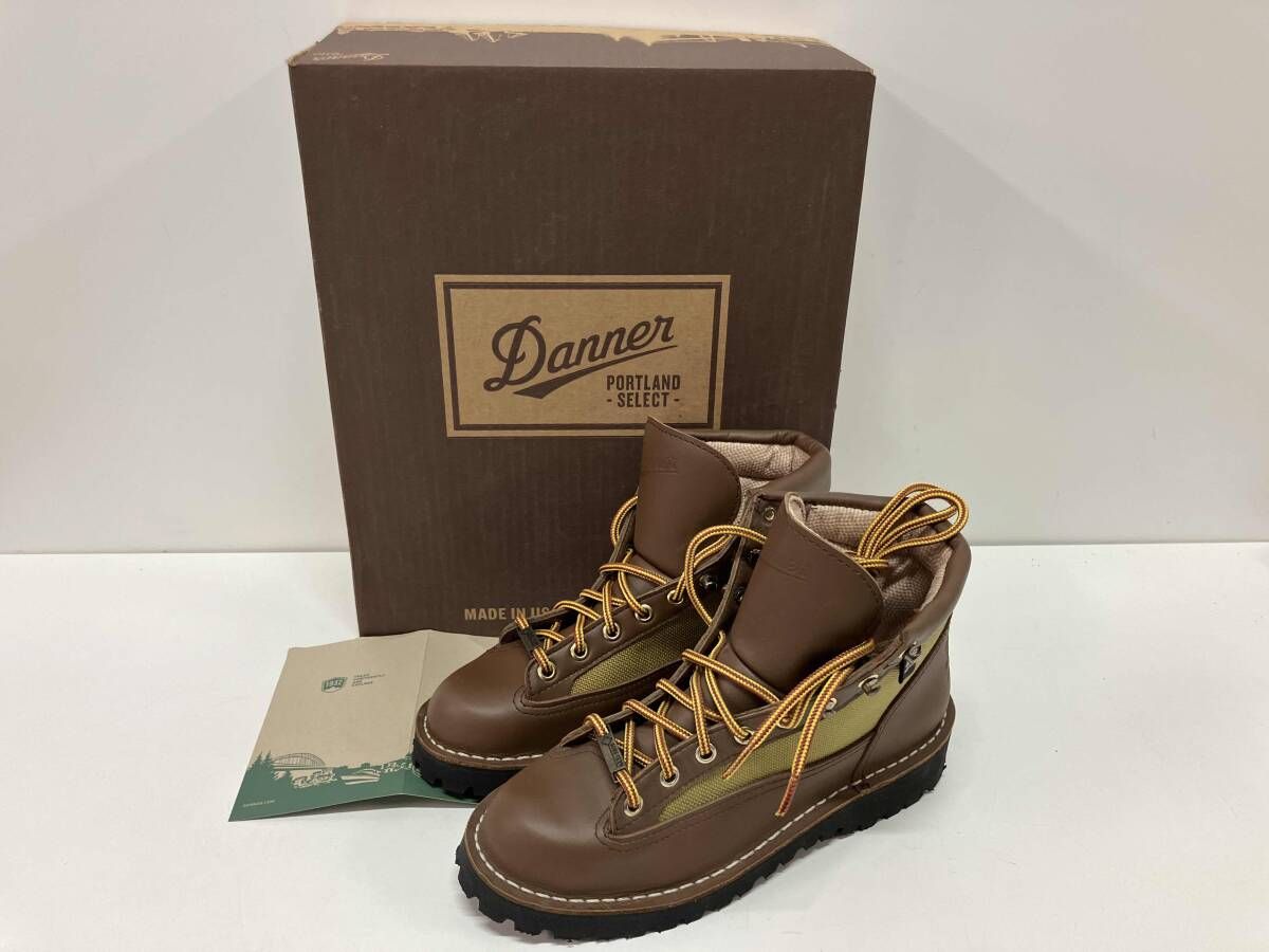 DANNER ダナー ショートブーツ ダナーライト 30464 ブラウン ゴアテックス US 5.5 23.5 cm 箱あり