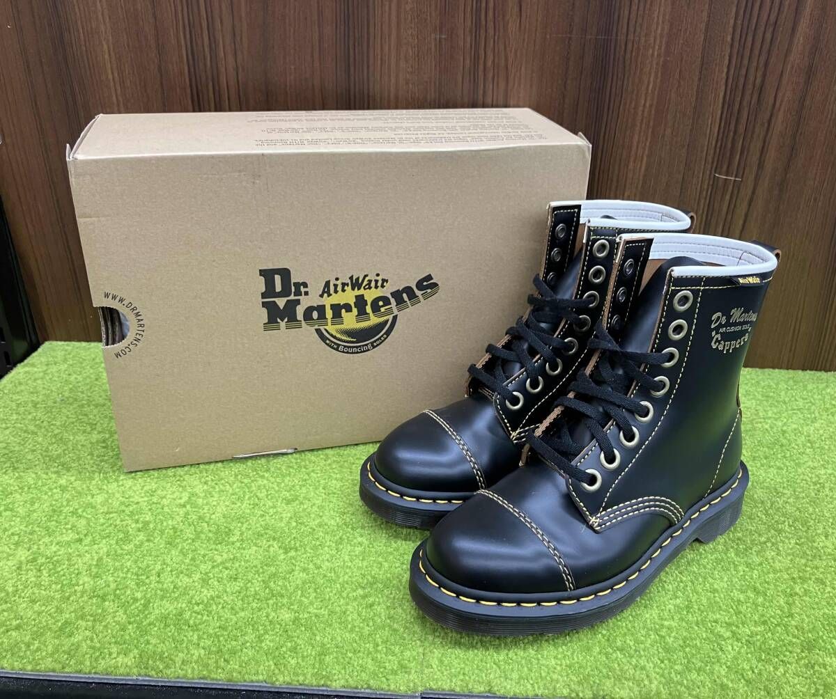 Dr.Marten ドクターマーチン Cappers 1460 W ショートブーツ UK 4 EU 37 23 cm ブラック レースアップブーツ ブーツ 靴 レディース
