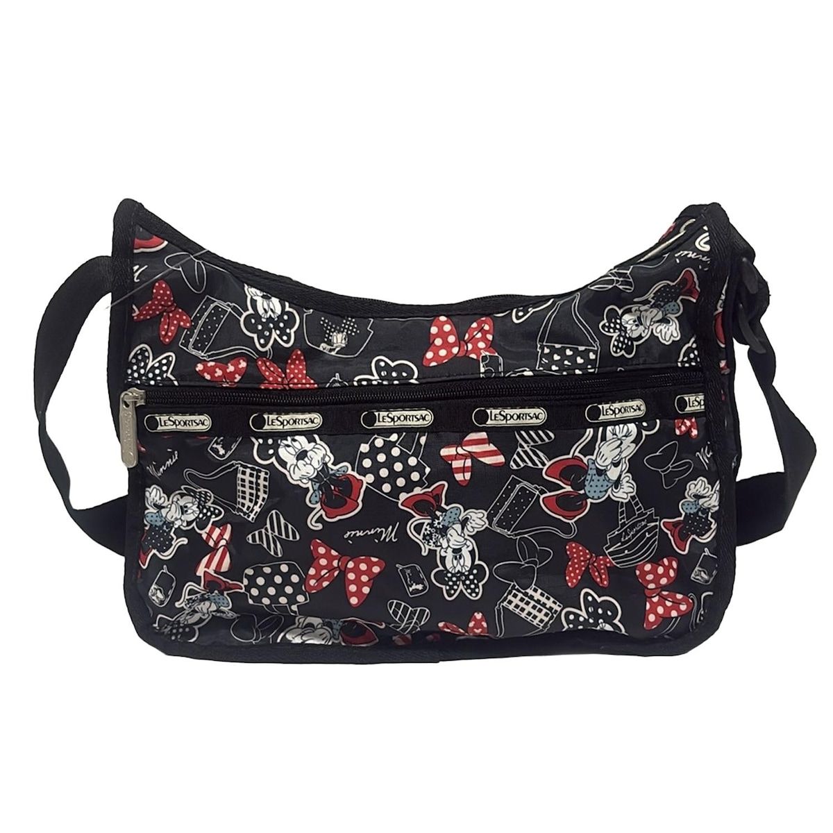 LESPORTSAC(レスポートサック) ショルダーバッグ - 黒×レッド×マルチ 