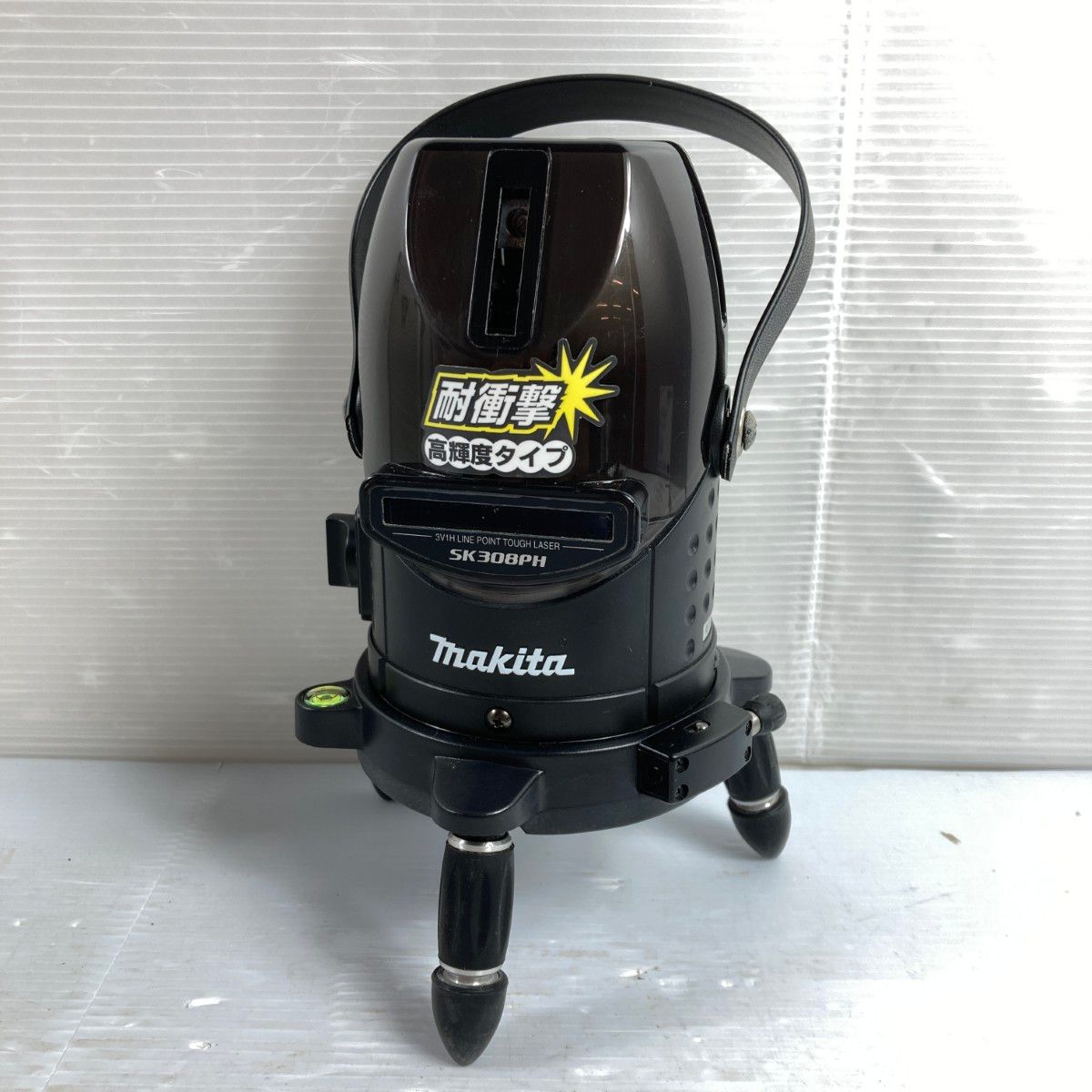 MAKITA マキタ レーザー墨出し器 おおがね 通り芯 ろく 受光器 ケース付 校正歴不明 SK 308 PH ブラック