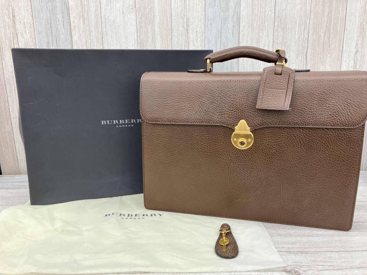 BURBERRY London／バーバリー ロンドン／ブリーフケース／ブラウン