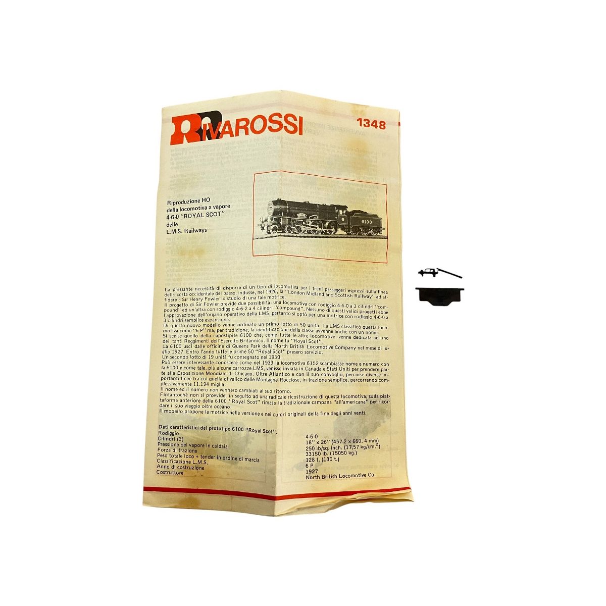 1348 ロンドンミッドランド スコティッシュ鉄道 LMS 4 6 0 ロイヤル スコット級 蒸気機関車 HOゲージ 鉄道模型