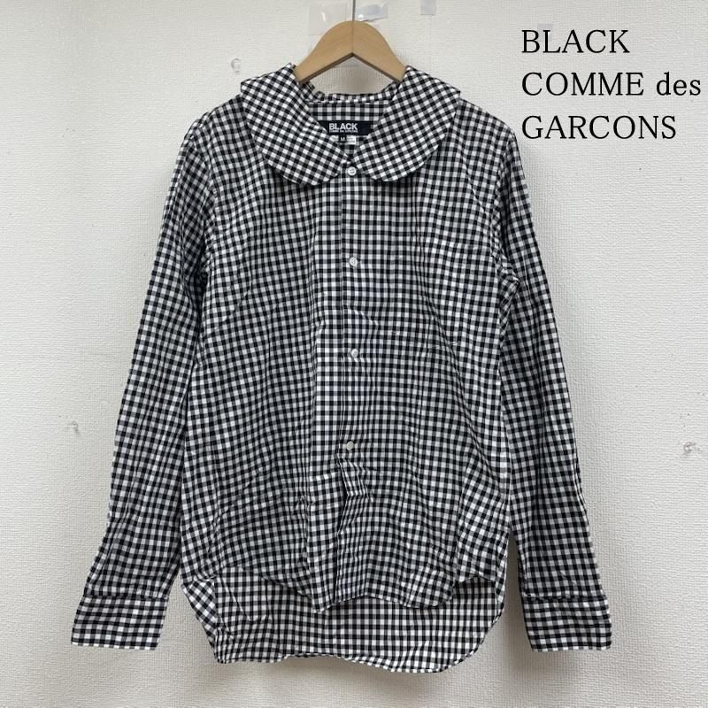 ブラックコムデギャルソン 新品未使用 丸襟ブラウス AD2023 ブラックコムデギャルソン AD2023 24ss 丸襟 長袖 ギンガムチェック