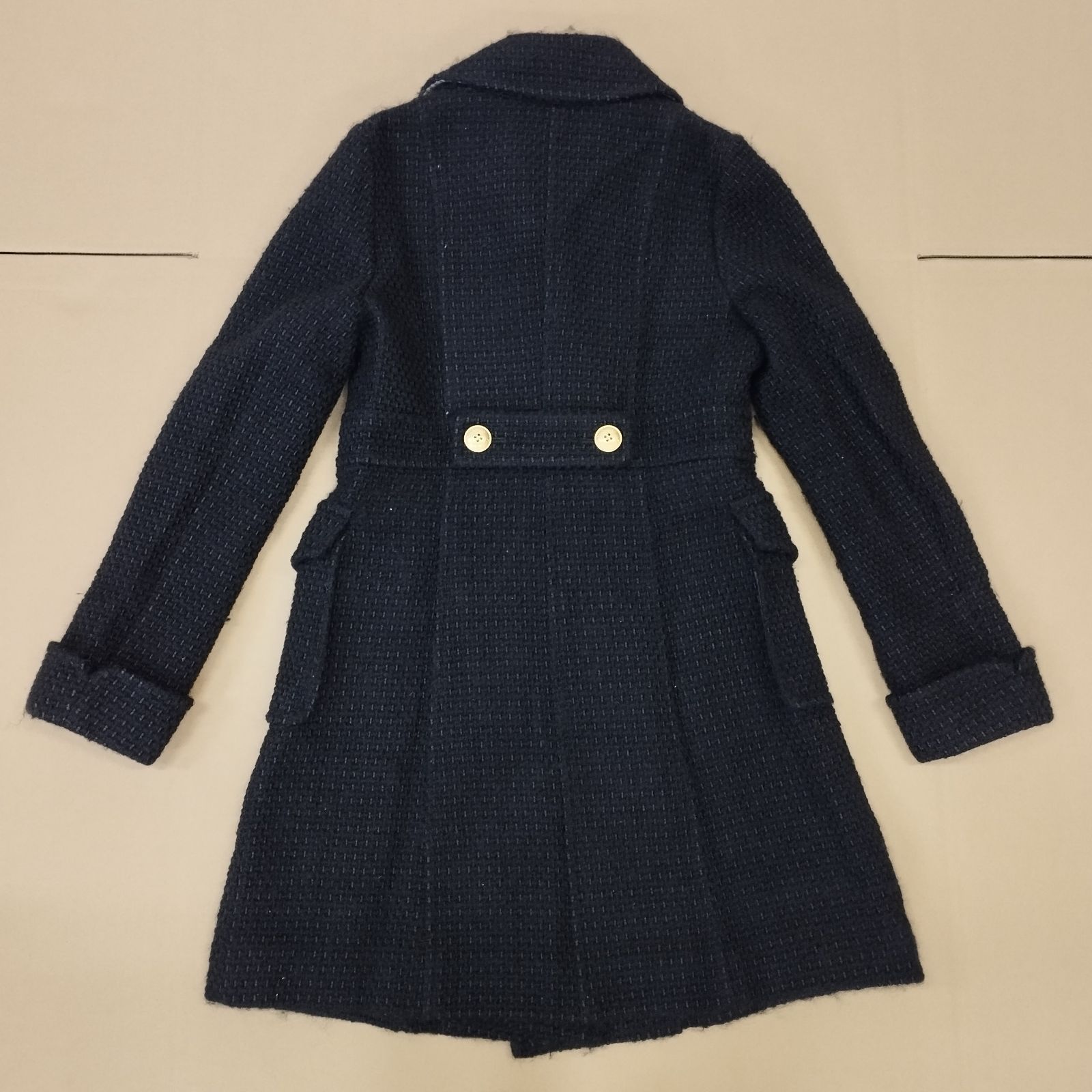 D10512】BURBERRY BLUE LABEL CRESTBRIDGE ウールトレンチコート