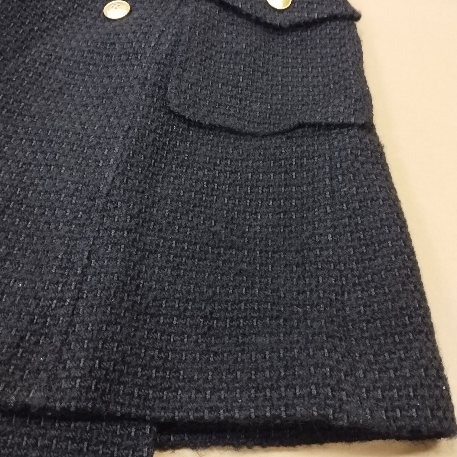 D10512】BURBERRY BLUE LABEL CRESTBRIDGE ウールトレンチコート