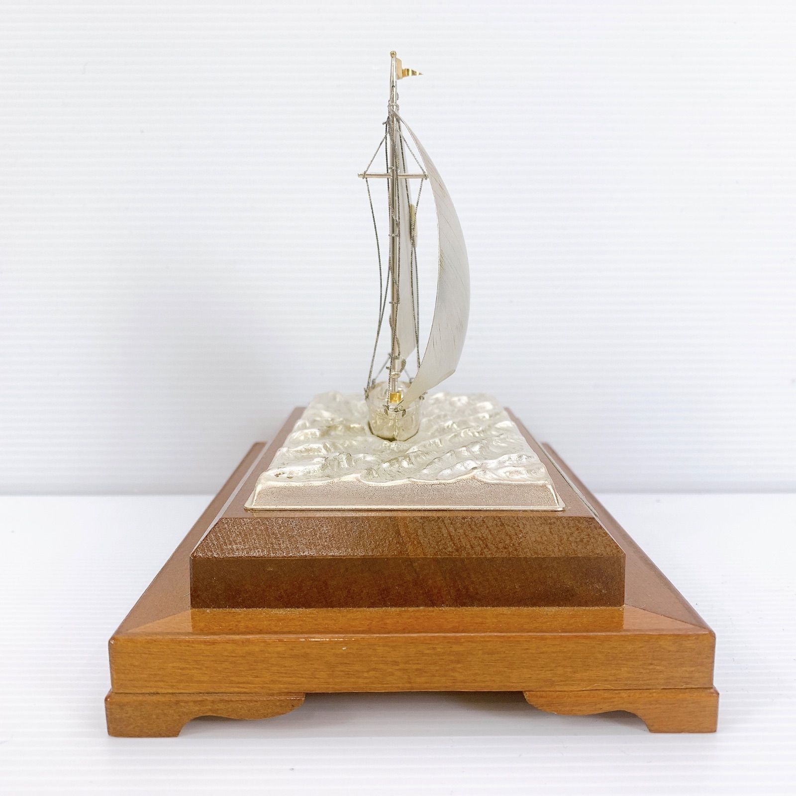 H-156 銀製 ヨット オブジェ Silver E.P 置物 飾り 船模型 トロフィー