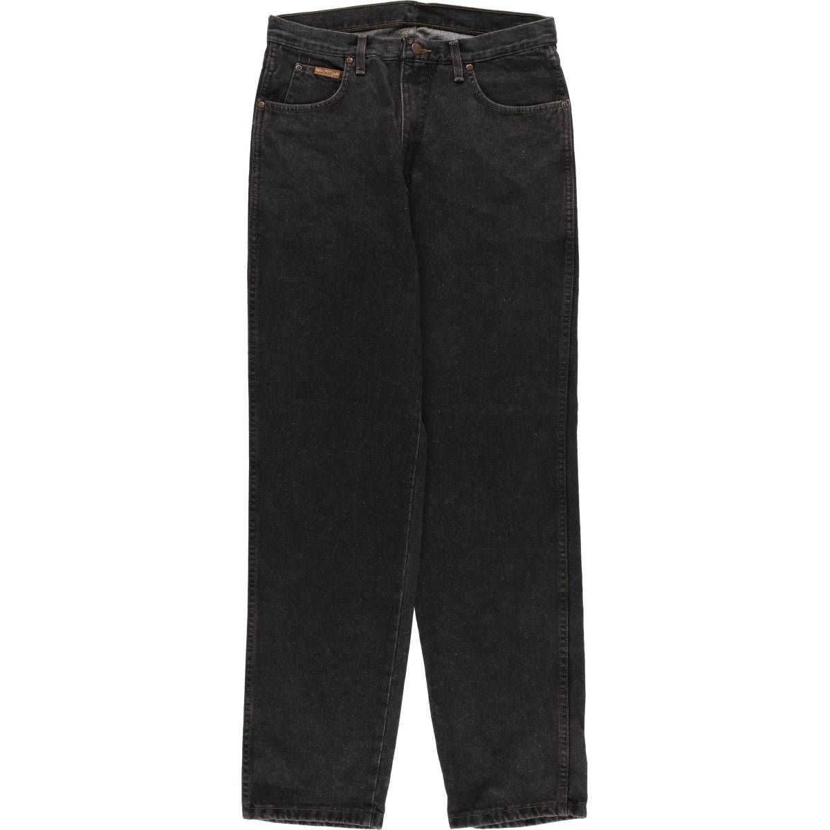 古着 ラングラー Wrangler ブラックデニム テーパードデニムパンツ メンズw 31相当 eaa 417420