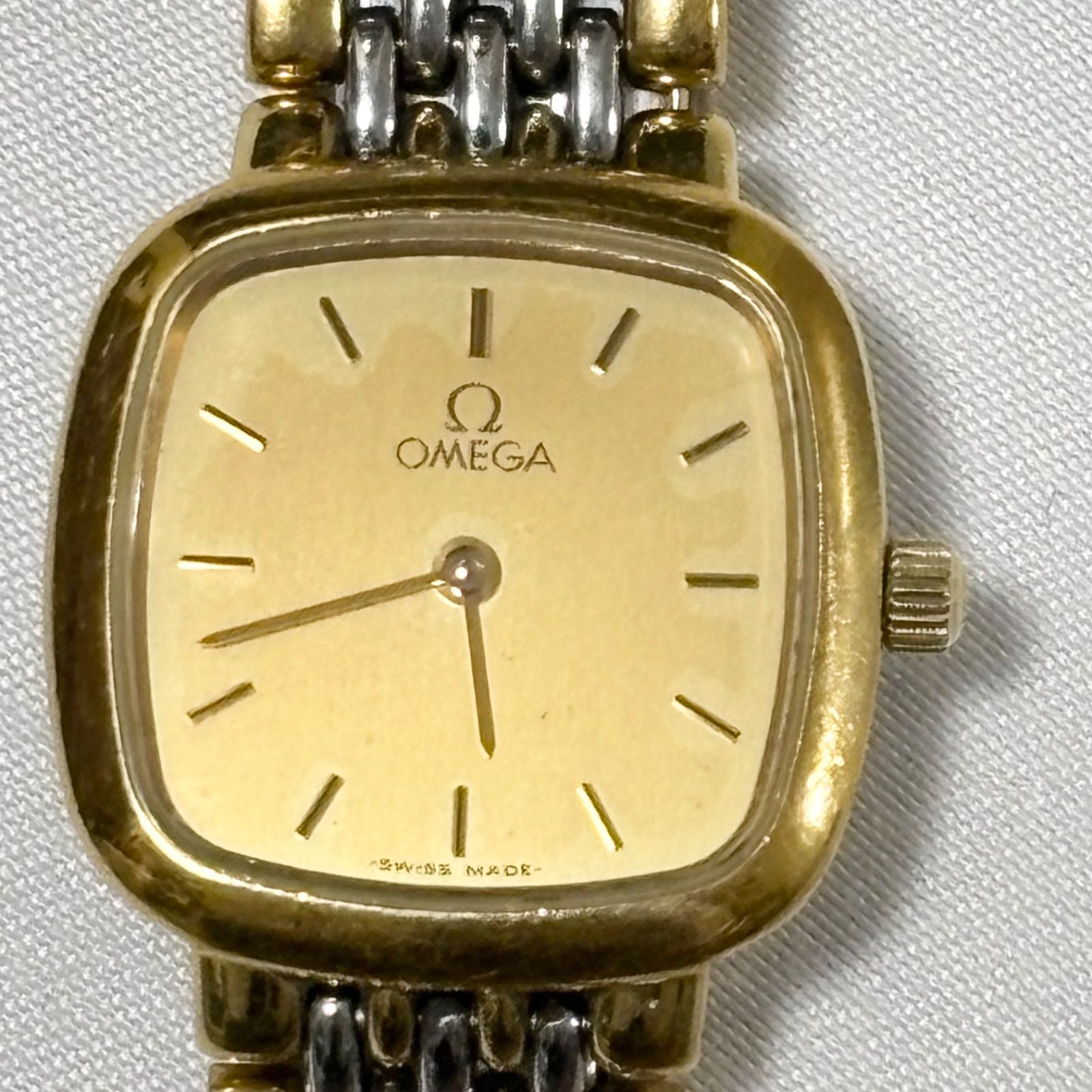 送料無料】OMEGA/オメガ/Devile/デビル/クォーツ腕時計/コンビ