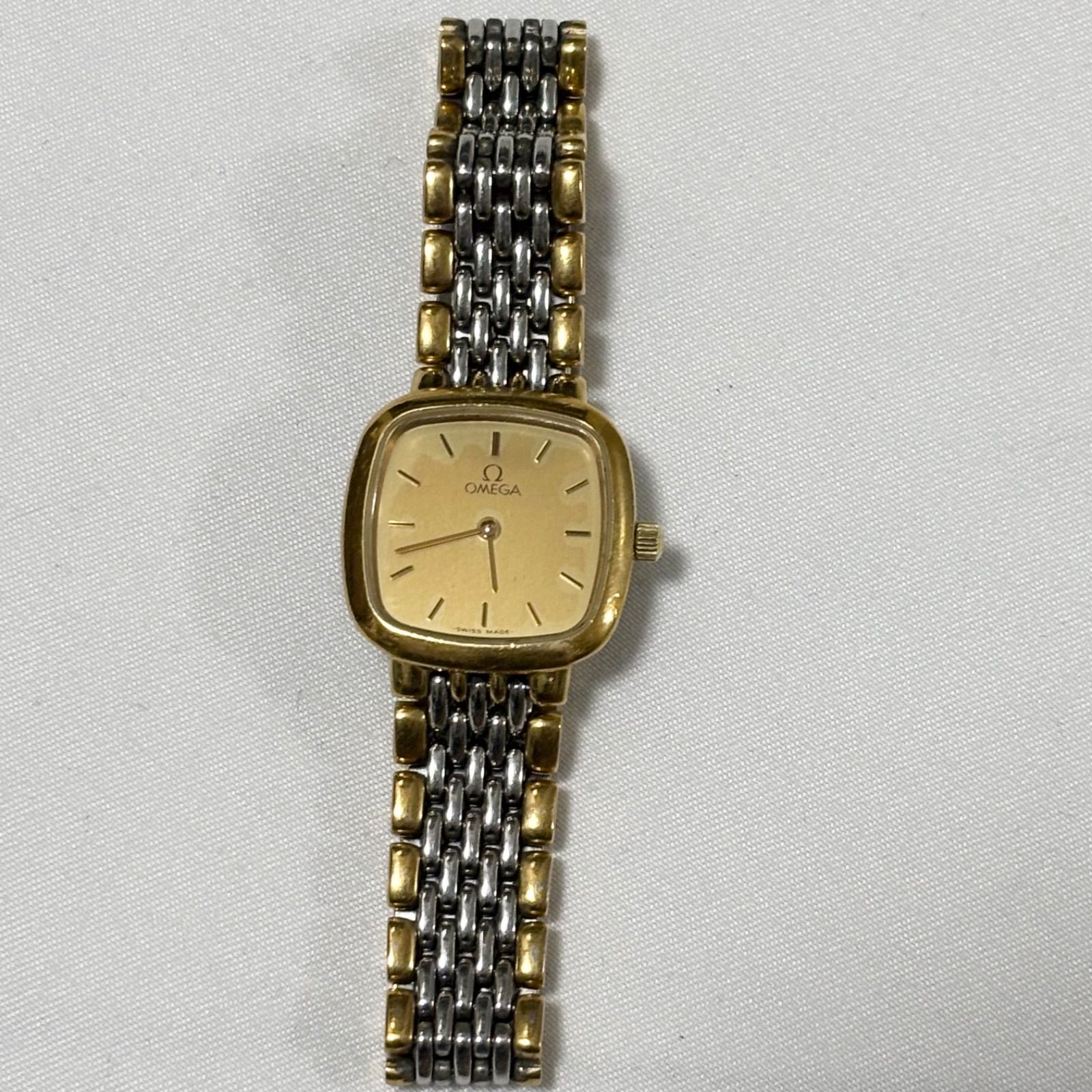 送料無料】OMEGA/オメガ/Devile/デビル/クォーツ腕時計/コンビ