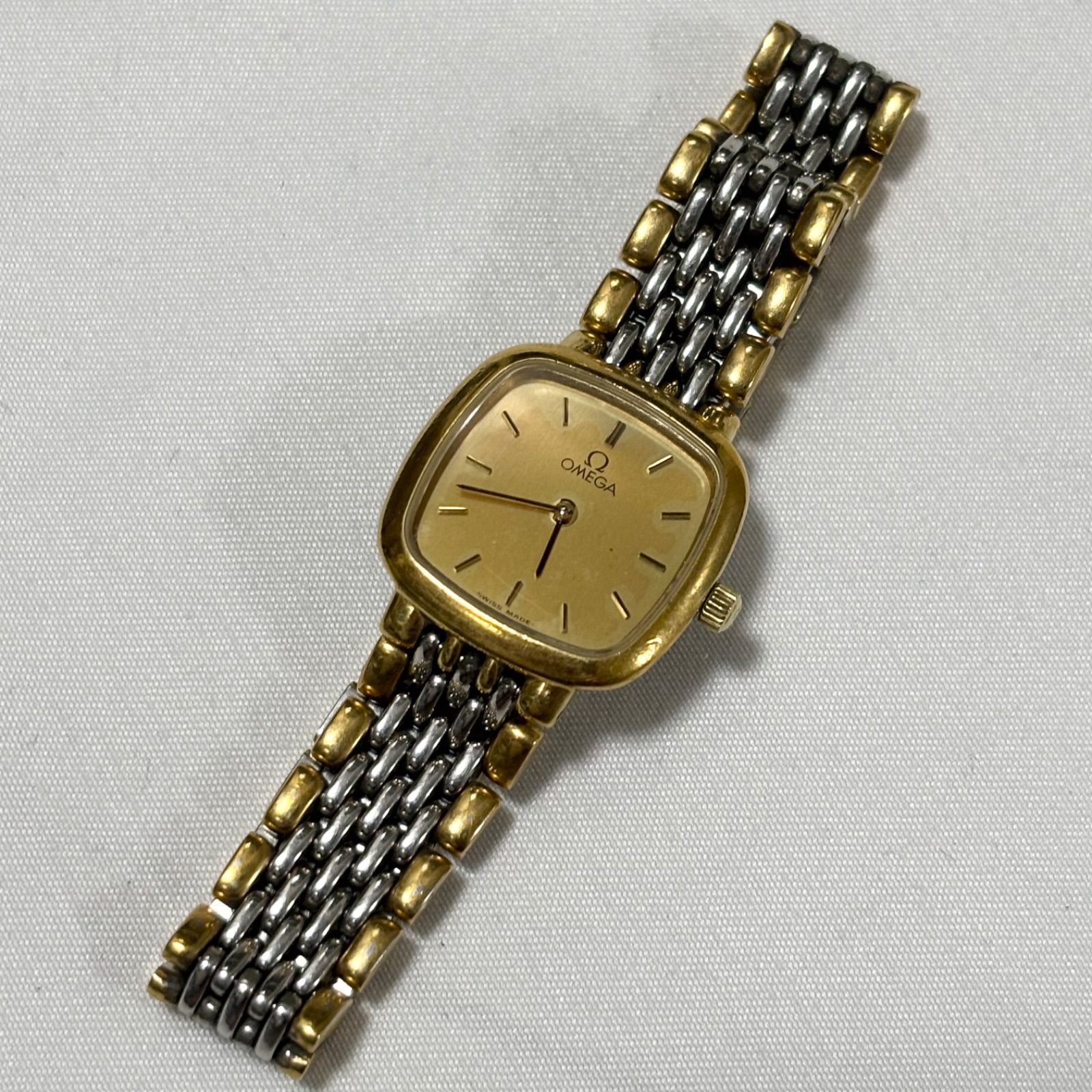 送料無料】OMEGA/オメガ/Devile/デビル/クォーツ腕時計/コンビ