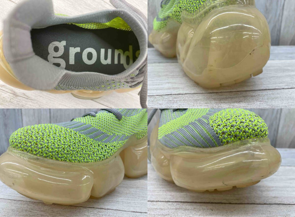grounds／スニーカー／25cm／メンズ／moopie 節約 gray neon MOOPIE