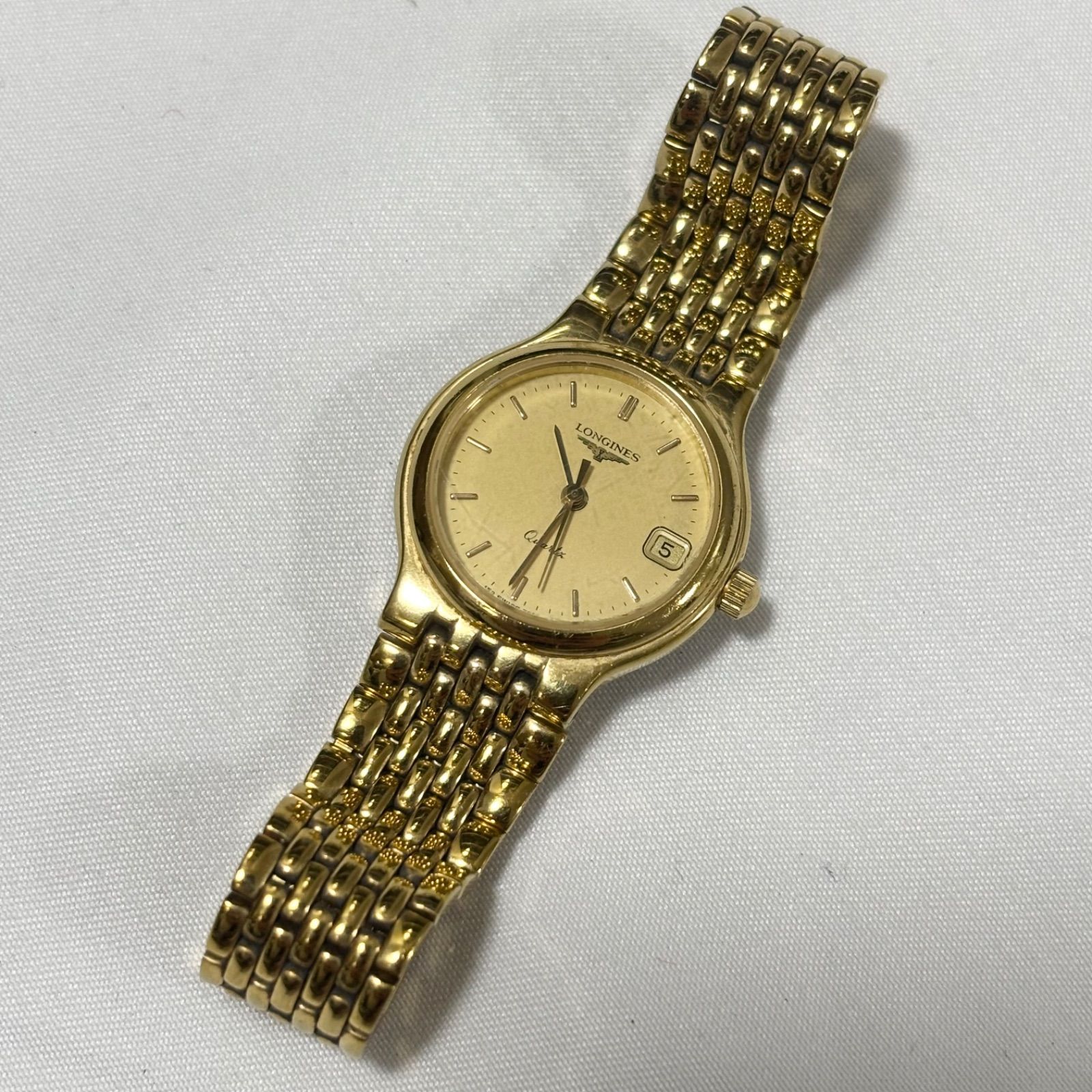 LONGINES ロンジン ゴールド文字盤 レディース 動作未確認 ジャンク
