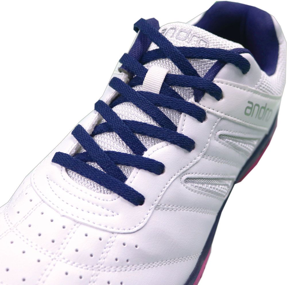 アンドロ andro 卓球 アンドロ シャッフルステップ2 ホワイト×ピンク SHUFFLE STEP 2 シューズ 靴 柔軟性 部活 試合 ハイパフォーマンス メンズ レディース  350023004 - 26.5