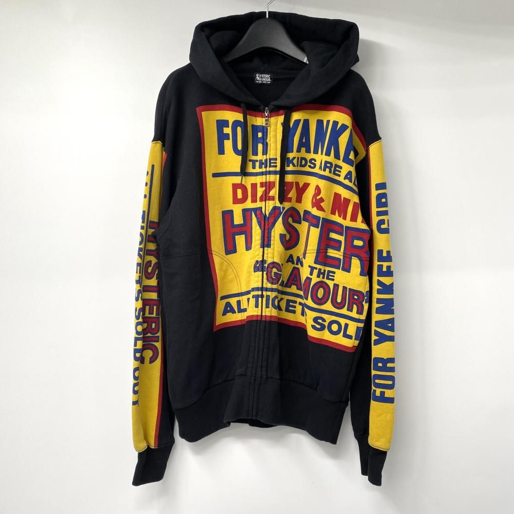 中古】HYSTERIC GLAMOUR DIZZY&MILKYオーバーサイズパーカー サイズF 