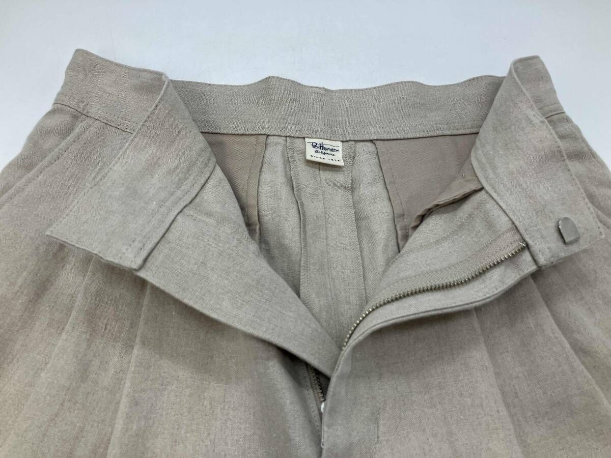 Ron Herman ロンハーマン 麻ハーフパンツ メンズサイズS ベージュ系
