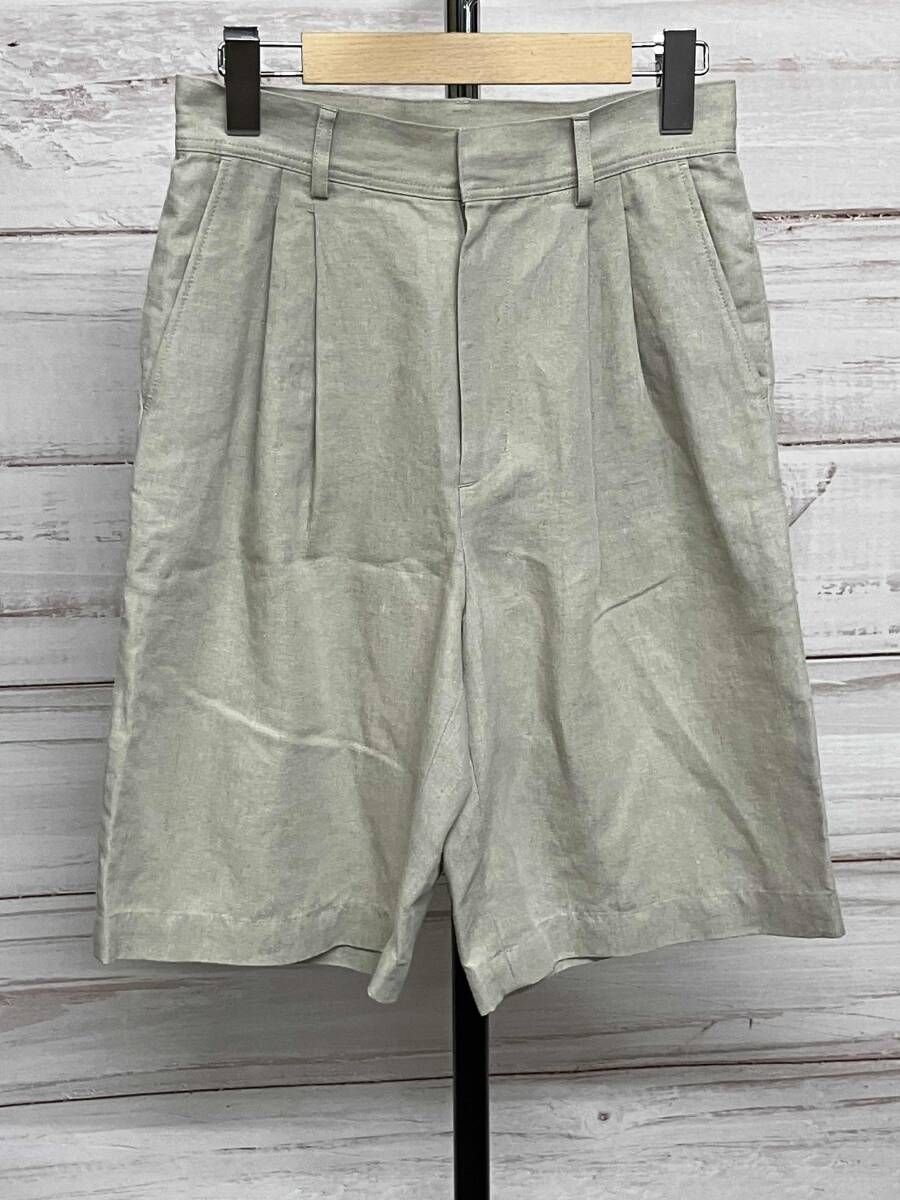 RON HERMAN ロンハーマン ハーフ パンツ リネン 麻 ベージュ Ron Herman ロンハーマン 麻ハーフパンツ メンズサイズS ベージュ系