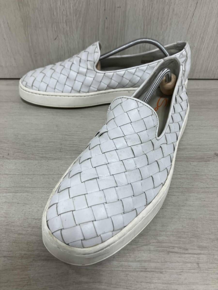 Santoni サントーニ スリッポン イントレチャート ホワイト UK 7