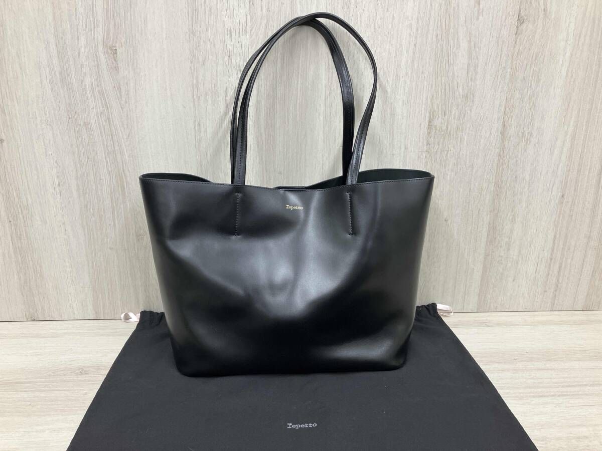 repetto レペット トートバック レザーバッグ ブラック レディース 