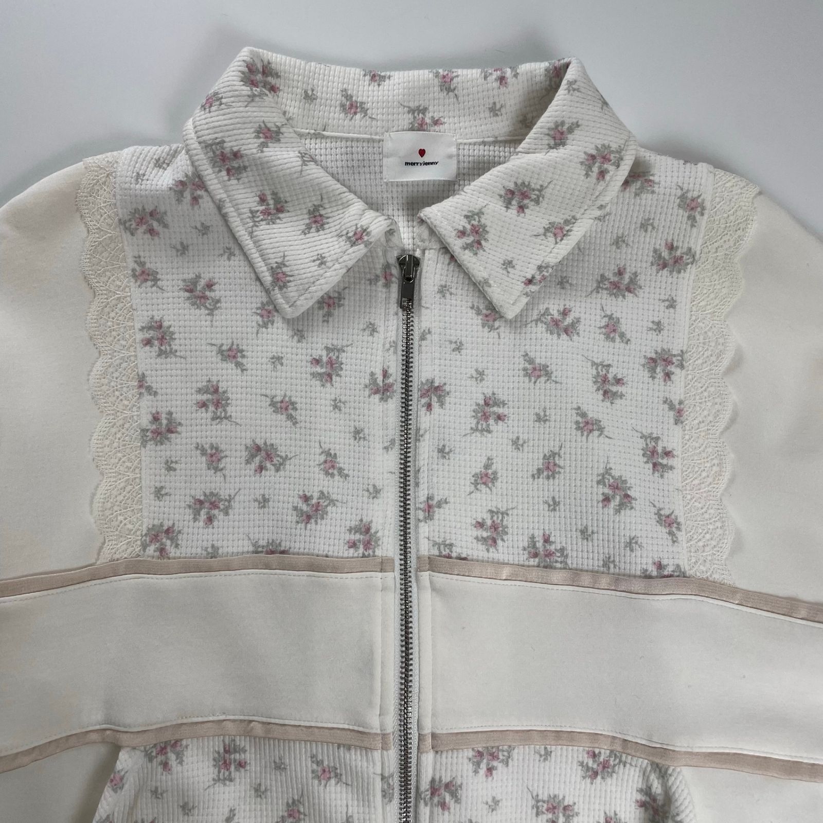 merry jenny メリージェニー / floralコンビトラックジャケット 極美品