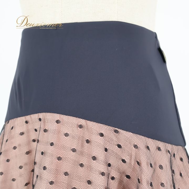 社交ダンス 衣装 スカート ピンク系 チャコット Chacott 水玉 ドット柄