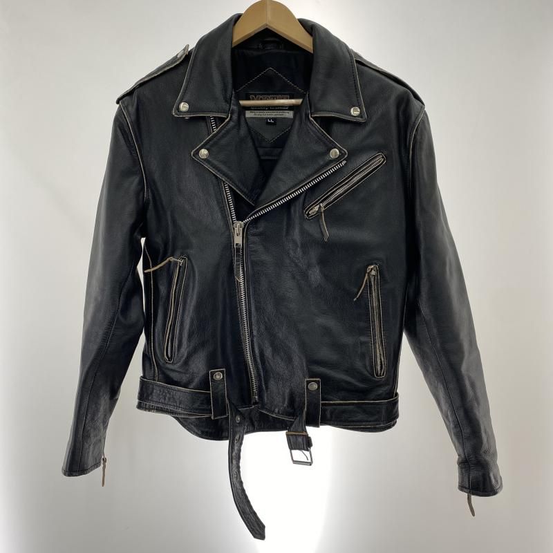 中古】MET'Z ダブルライダース サイズLL 黒 水牛革 メッツ[91] - メルカリ