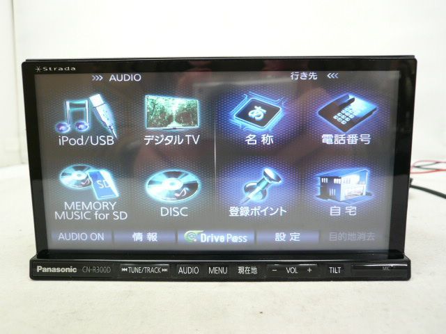 中古】 2025年度版 パナソニック ストラーダ CN-R300D メモリーナビ 地