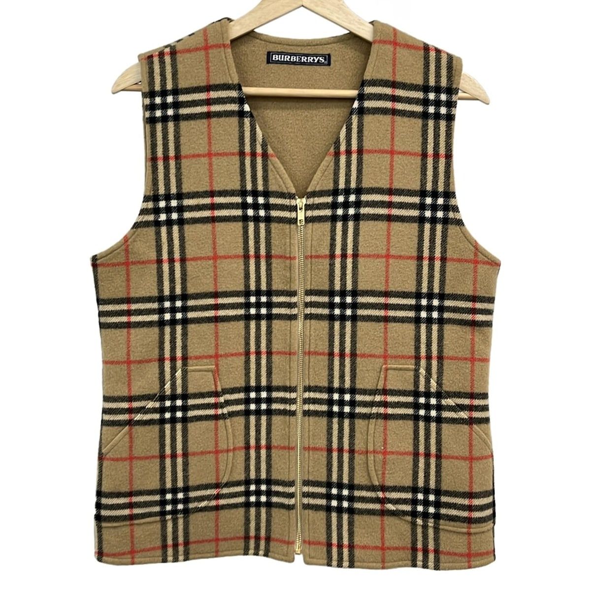 Burberry's(バーバリーズ) ベスト サイズL レディース美品 - ベージュ