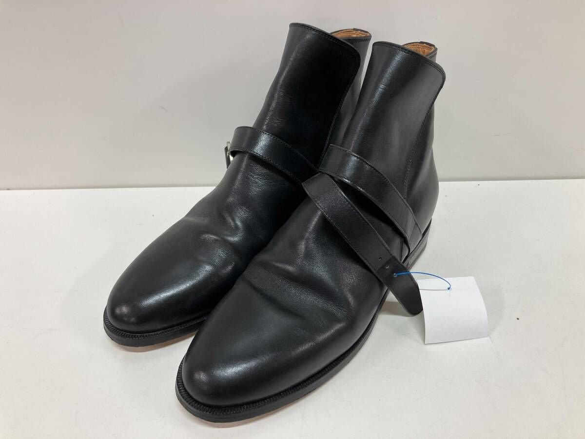 giacometti ジャコメッティ ショートブーツ レザー ブラック ベルト 361 2