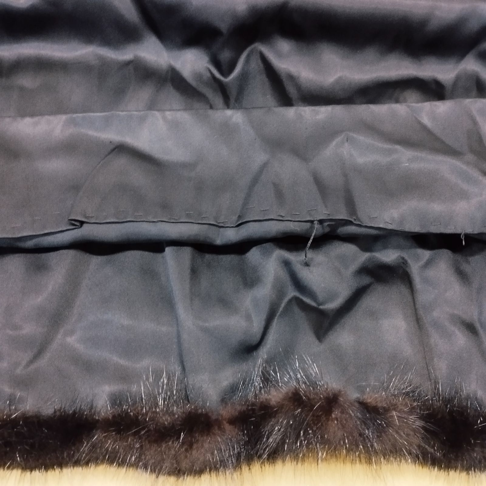 D18914】毛皮コート SAGA MINK サガミンク ダークミンク ショール