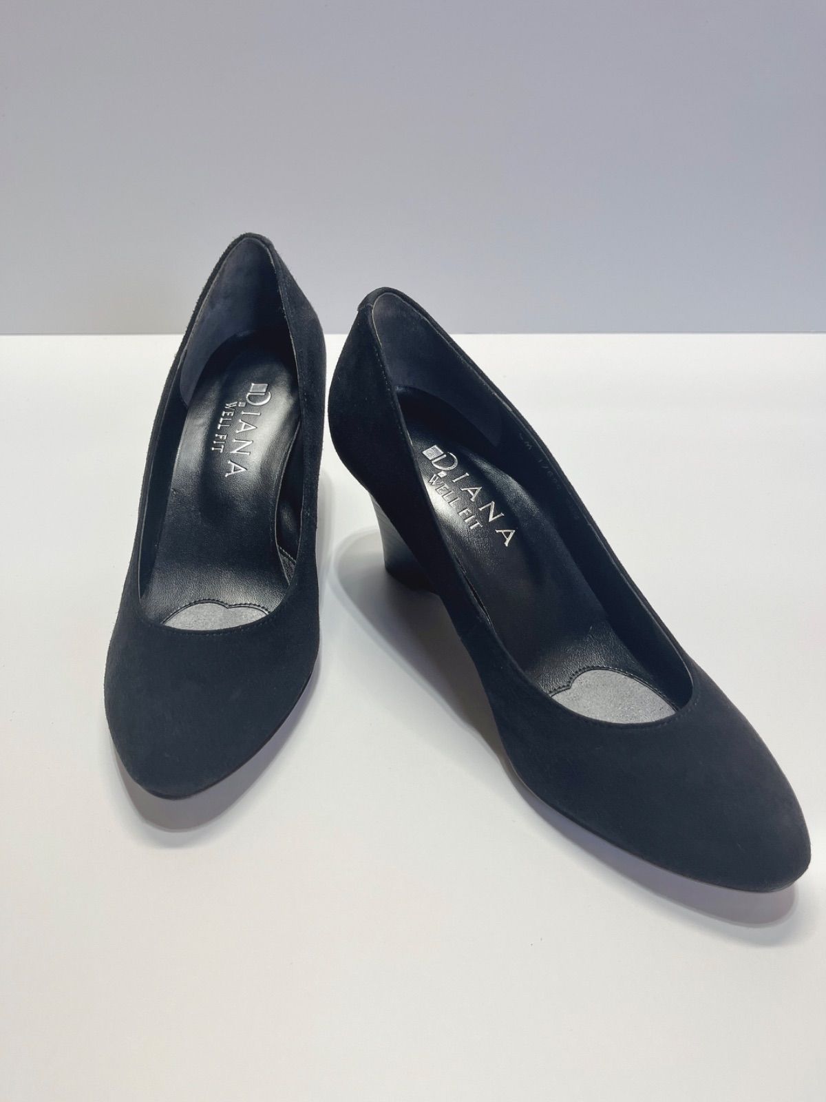 DIANAダイアナWell Fit ウェッジソール パンプス 黒23.5 - メルカリ