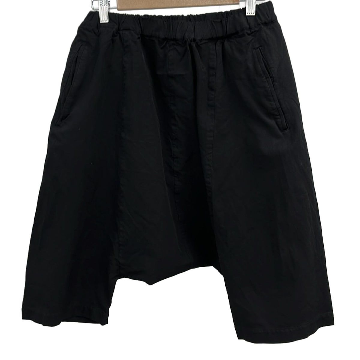 COMMEdesGARCONS コムデギャルソンコムデギャルソン ハーフパンツ サイズS レディース - 黒 ウエストゴム サルエル